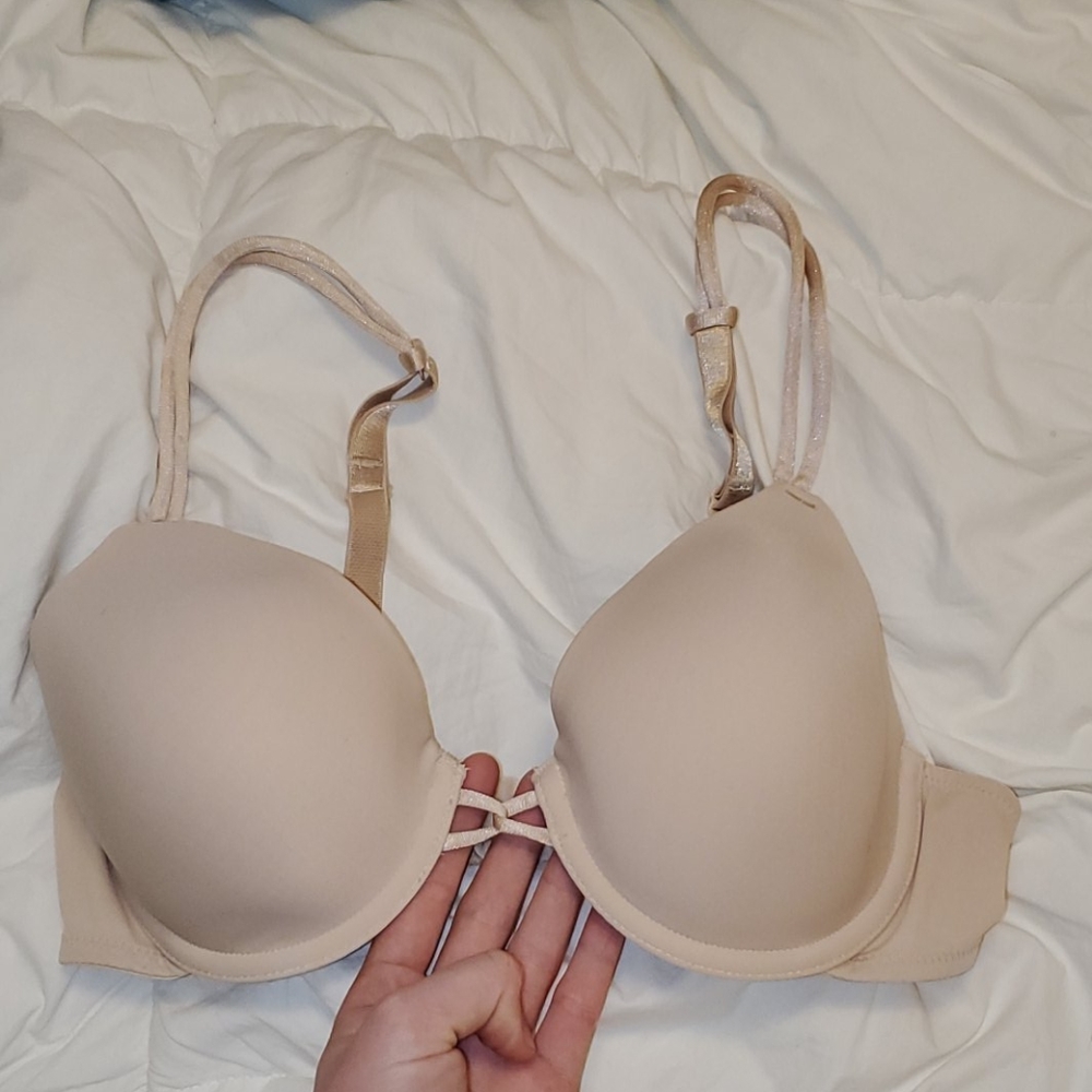 34C Bra w/ Removable Straps, Light Nude
